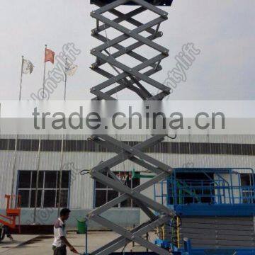 Hydraulic mobile scissor lifts platform for workshop maintain