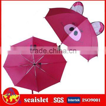 kids carton animal red umbrella