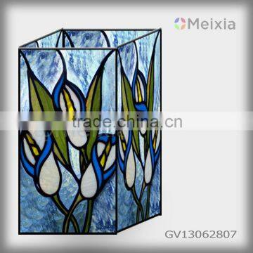 GV13062807 china wholesale tiffany style decorative colored glass vases