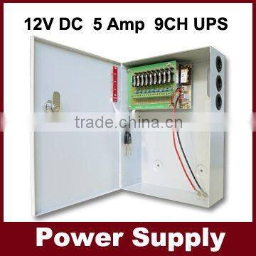 12V 5A 9CH CCTV UPS POWER SUPPLY BACK UP (12V 7AH Battery) CCTV BACKUP