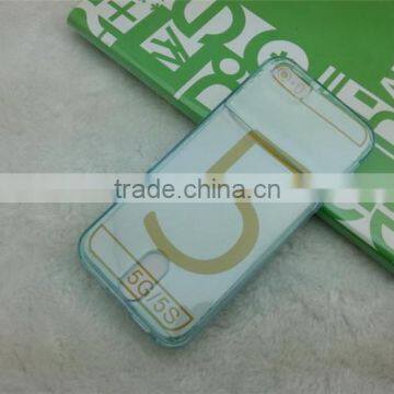 Ultra Thin for Iphone 6 Case Transparent TPU Cases With Card Slot