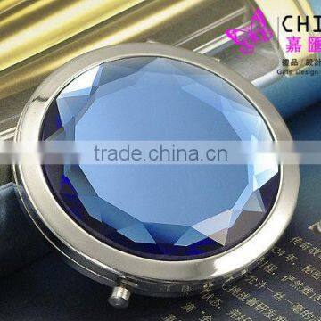 Compact Foldable makeup mirror /Lady favourite elegant handheld professional makeup mirror with Rhinestones