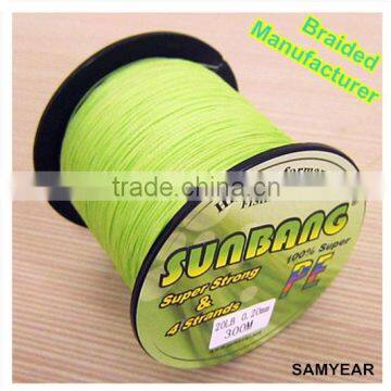 Zhejiang Outdoor Fishing Tackle Chinese Saltwater UHMW PE Fishing Braided Line 4 Strands 5pcs/box