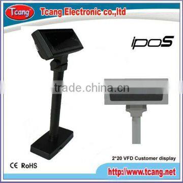 Double line VFD POS customer display,customer pole display