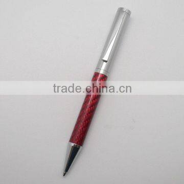 2016 hot selling real carbon fiber metal ballpoint pen