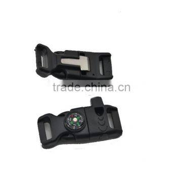 2015 New Arrived Compass Plastic Fire Starter Buckle for OEM Paracord Bracelet Quality Choice photo-3