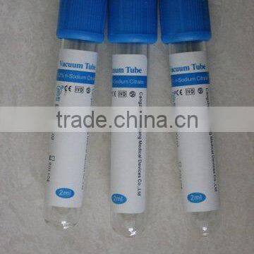 Blood vacuum PT tubes(sodium citrate 9:1 )