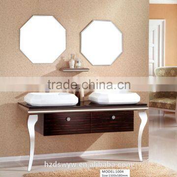 stainless bathroom cabinet/stainless steel bathroom vanity cabinet/stainless steel bathroom mirror cabinet