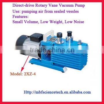 Direct-drive Rotary Vane Vacuum Pump, Model: 2XZ-4, Pumping Speed: 4 L/sec., Motor Power: 0.55 kw, Low Noise