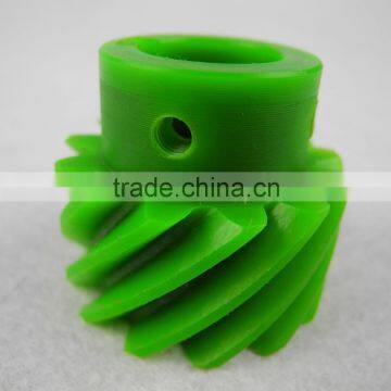 Wear Resistant UHMW-PE customized Nylon Parts Gear Wheel Turning Process