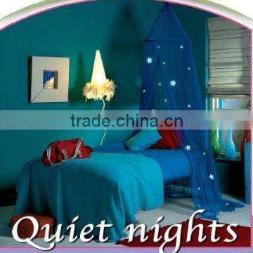 Kids mosquito net, mesh bed canopy with glowing stars