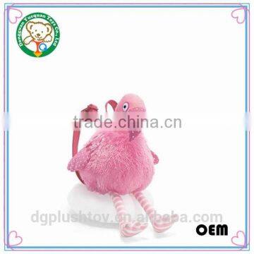 OEM/ODM factory pink school plush bag for children