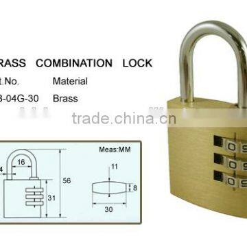 Heavy duty brass padlock cute combination lock combination zipper lock