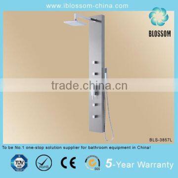 High glossy bathroom aluminum alloy massage wall shower panel