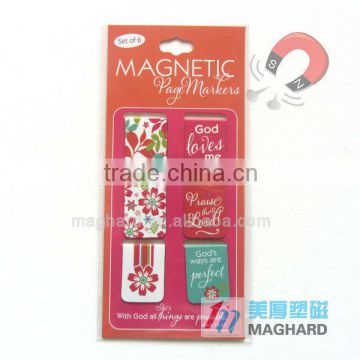 Souvenir magnet 54*20MM 6pcs/set Magnetic Bookmark