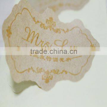 Custom size kraft paper sticker logo for cosmetics
