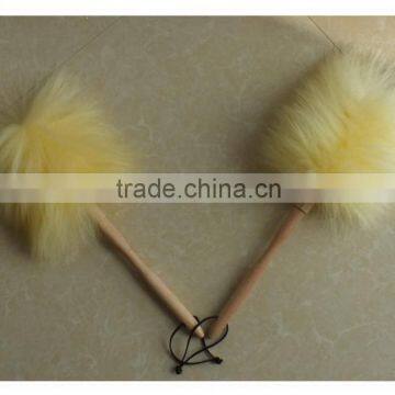 Professional lambswool Duster with yellow color