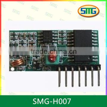 Learning code receiver module with 433mhz module