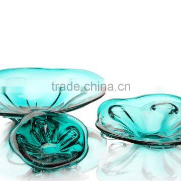 Colored Handmade Glass Dish