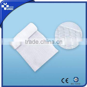 For medical 40's*4O's cotton yarn Gauze Bandage with Woven Edge