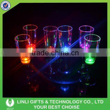 2016 Light Up Plastic Cups, Color Changing Led Champagne Cup