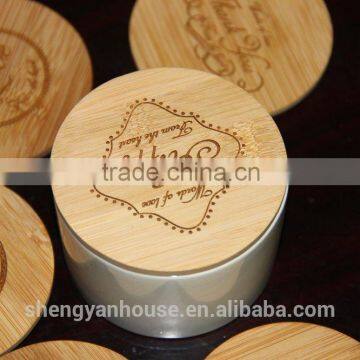 high quality custom logo wood lid wholesale