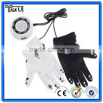 playable musical electronic piano gloves with musical fingertips & speaker, 8 different notes electronic musical piano gloves