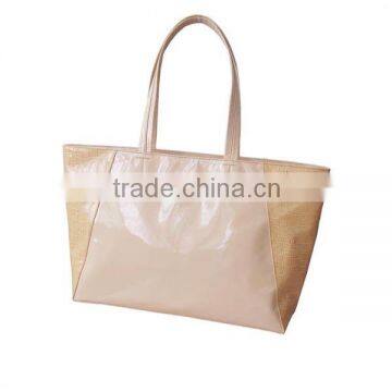 Alibaba China supplier bag manufacture direct wholesale cheap women handbag in stock , pu handle handbag