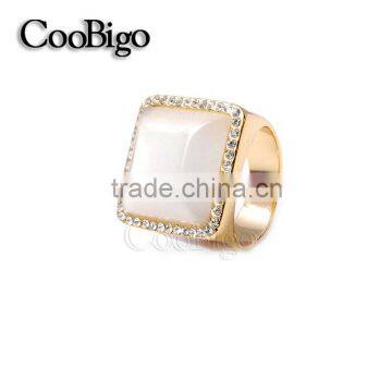 Fashion Jewelry Zinc Alloy Cat-eye Stone Ring Ladies Wedding Party Show Gift Dresses Apparel Promotion Accessories