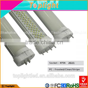 SMD 2835 chip 410mm 2g11 led PL lamp plug bulb 4 pin base 2g11 led tube light