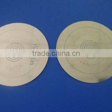 top quality photo chemical etching metal shower spray plate