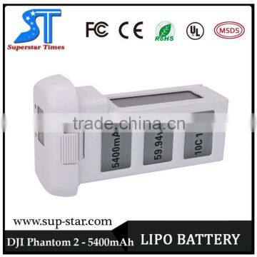 2016 Newest Hot Sale 11.1V 5400mAh 3S Battery With LCD Power Display for DJI Phantom 2 Vision Quadcopter RC Battery Quality Choice photo-2