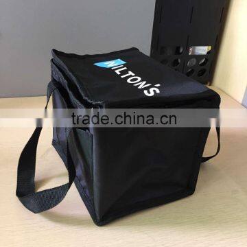 Portable Double Handles Customized 210D Polyester Thermal Insulated Freezer Bag With Front Pocket Quality Choice photo-3