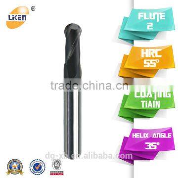 Ultra fine Grain Tungsten Steel alloy Ball Nose Mill Cutter