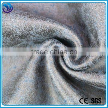 Wholesale hot stamping suede bonded feather fabric for garment