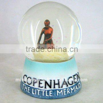 Polyresin Little Mermaid Glass Warter Globe Products