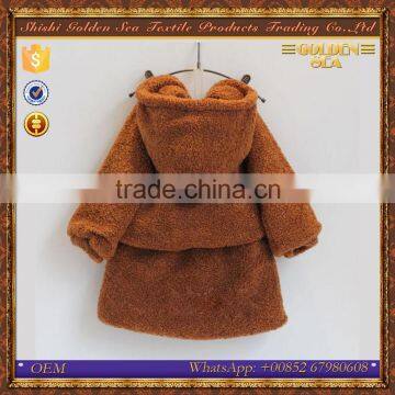 New Fashion Printing Embroidery Design Kids Red Pajamas photo-6