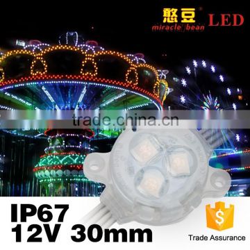 High quality IP67 building lighting 30mm DC 12V full color rgb Outdoor dmx led pixel light for advertising lighting