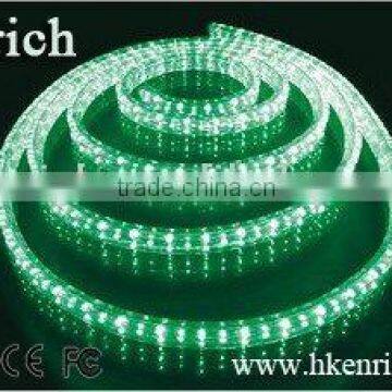 can mixed single color and Multi-color LED 4- wire flat Rope Green LED Rope