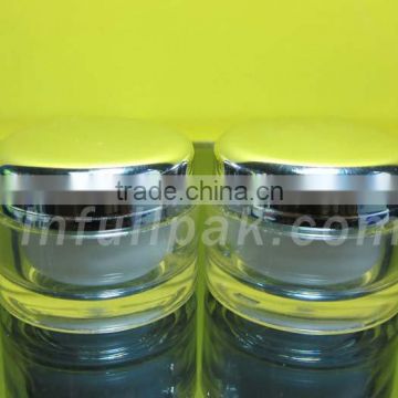 5g Small Cosmetic Jar with Shiny Silver cap