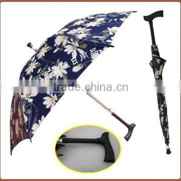 For old man walking stick umbrella