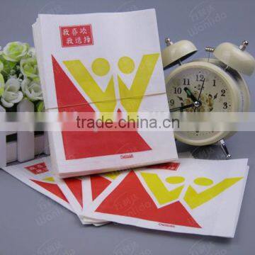 Logo Printed Promotional Fast Food Greaseproof Paper Bags photo-5