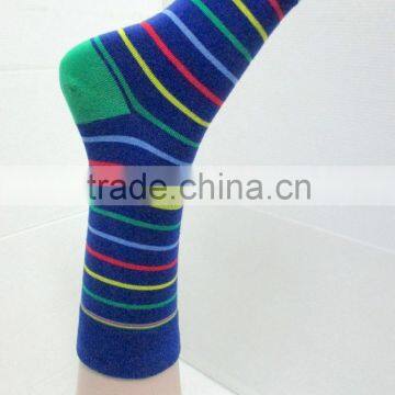 multi colored stripe custom mens dress socks