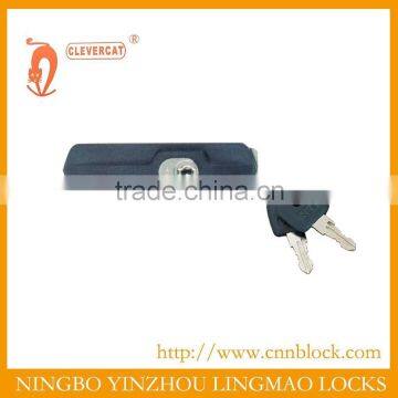 Black plastic file cabinet lock sliding door lock