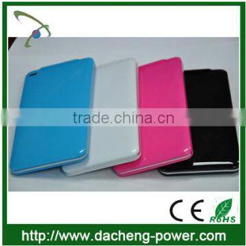 Slim design polymer cell 5000mah portable power bank charger