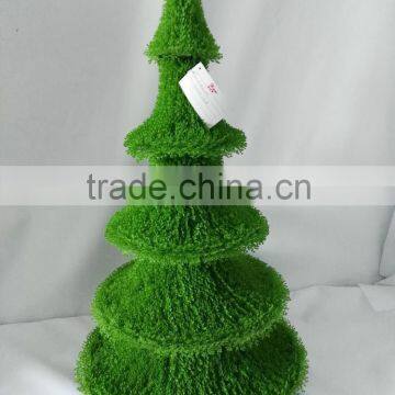 Artificial green grass tower sculpture plant topiary for garden landscaping ornamental d