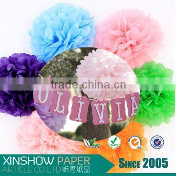 wedding items tissue pom poms wedding decoration materials