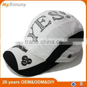 Cheap custom promotional logo printed panels sports hats and caps