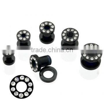 CZ Rim Black Acrylic Screw Tunnel