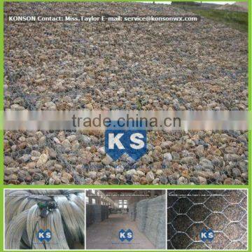 hot dipped galvanized gabion wire mesh